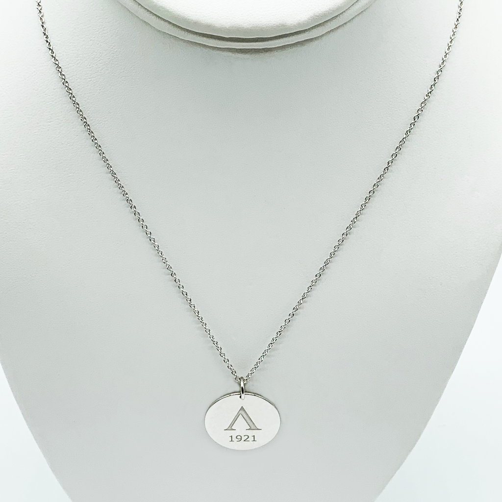 CA Custom 1921 Silver Peace Circle Pendant (Rhodium white gold plated)