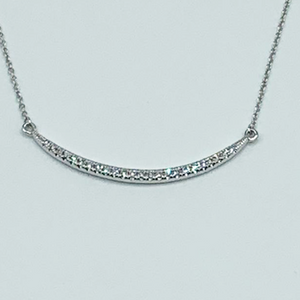 CA 18k “Big Friend Happy” 18 Karat White Gold and Diamond Necklace