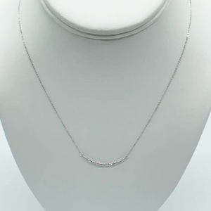 CA 18k “Big Friend Happy” 18 Karat White Gold and Diamond Necklace