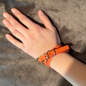 CA Amazon Mandarin Lizard Wrap Buckle Bracelet