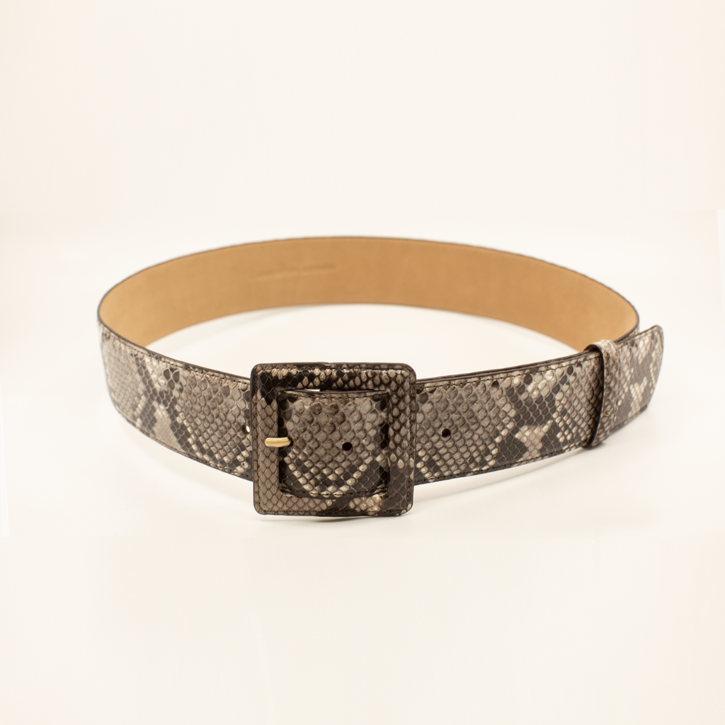 CA Hampton Natural Python Couture waist belt