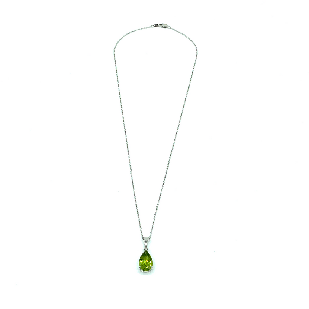 CA Lianne Peridot Birthstone Pendant Necklace