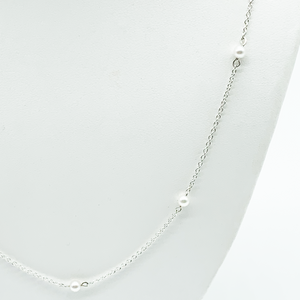 CA Christopher Augmon Nine (Inspired) Akoya Pearl White Gold Necklace