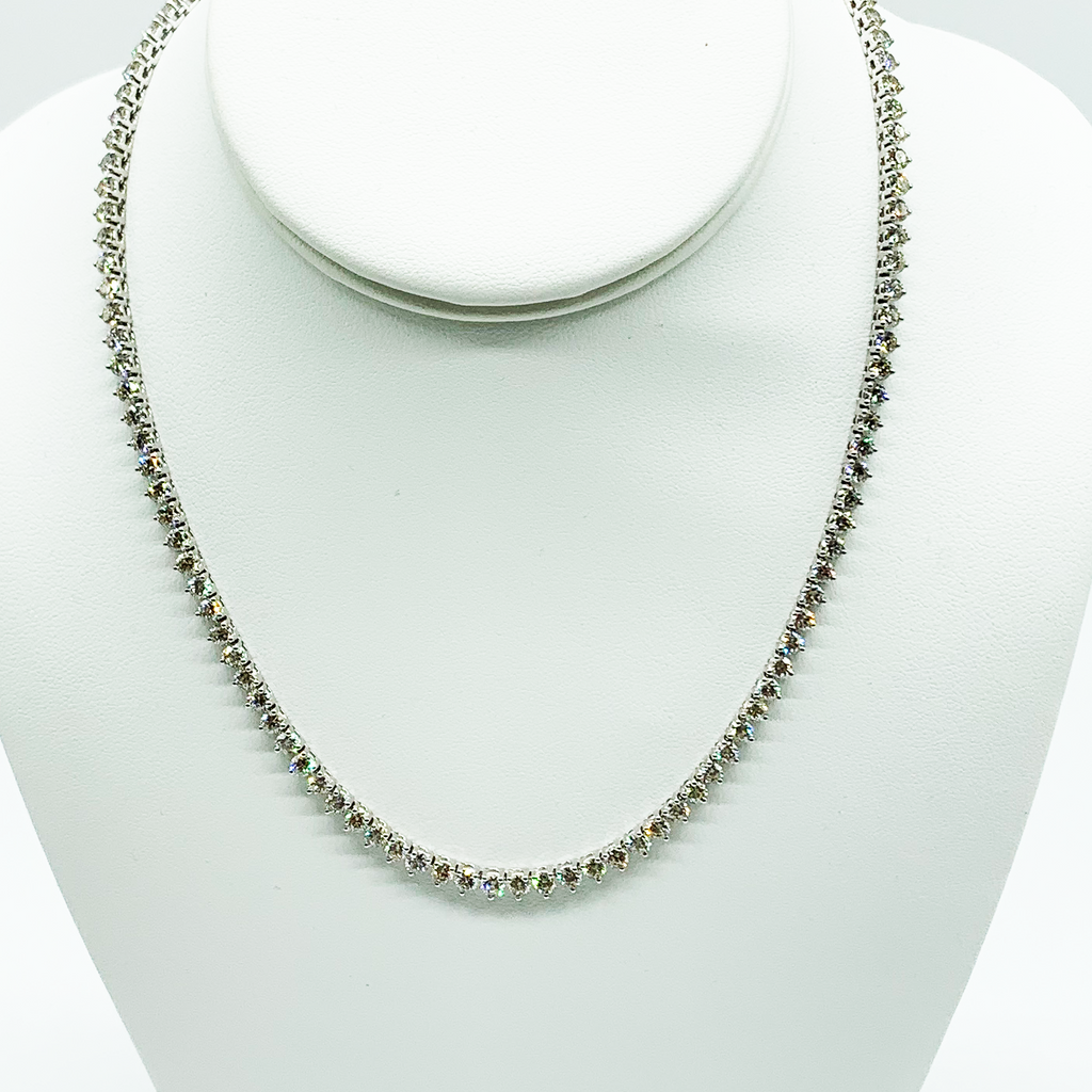 CA 18 Karat White Gold and Diamond