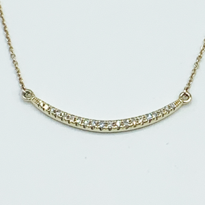 CA 18k “Big Friend Happy” 18 Karat White Gold and Diamond Necklace