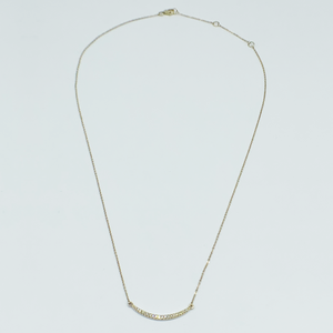 CA 18k “Big Friend Happy” 18 Karat White Gold and Diamond Necklace