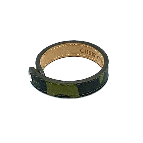 Christopher Augmon Amazon Green Camouflage Single Collar Button Bracelet
