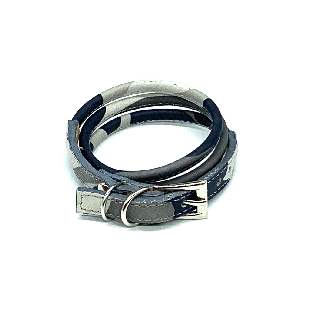 Christopher Augmon Nile Grey Camouflage Leather and Wrist Wrap