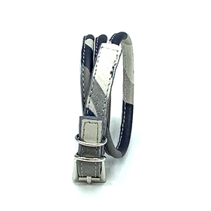 Christopher Augmon Nile Grey Camouflage Leather and Wrist Wrap