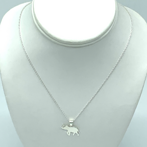 CA Custom D. E. Inspired Silver Elephant (Rhodium white gold plated)