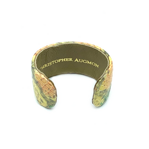 CA Christopher Augmon  Amazon Yellow Rainbow Water Snake 1 ½” Cuff