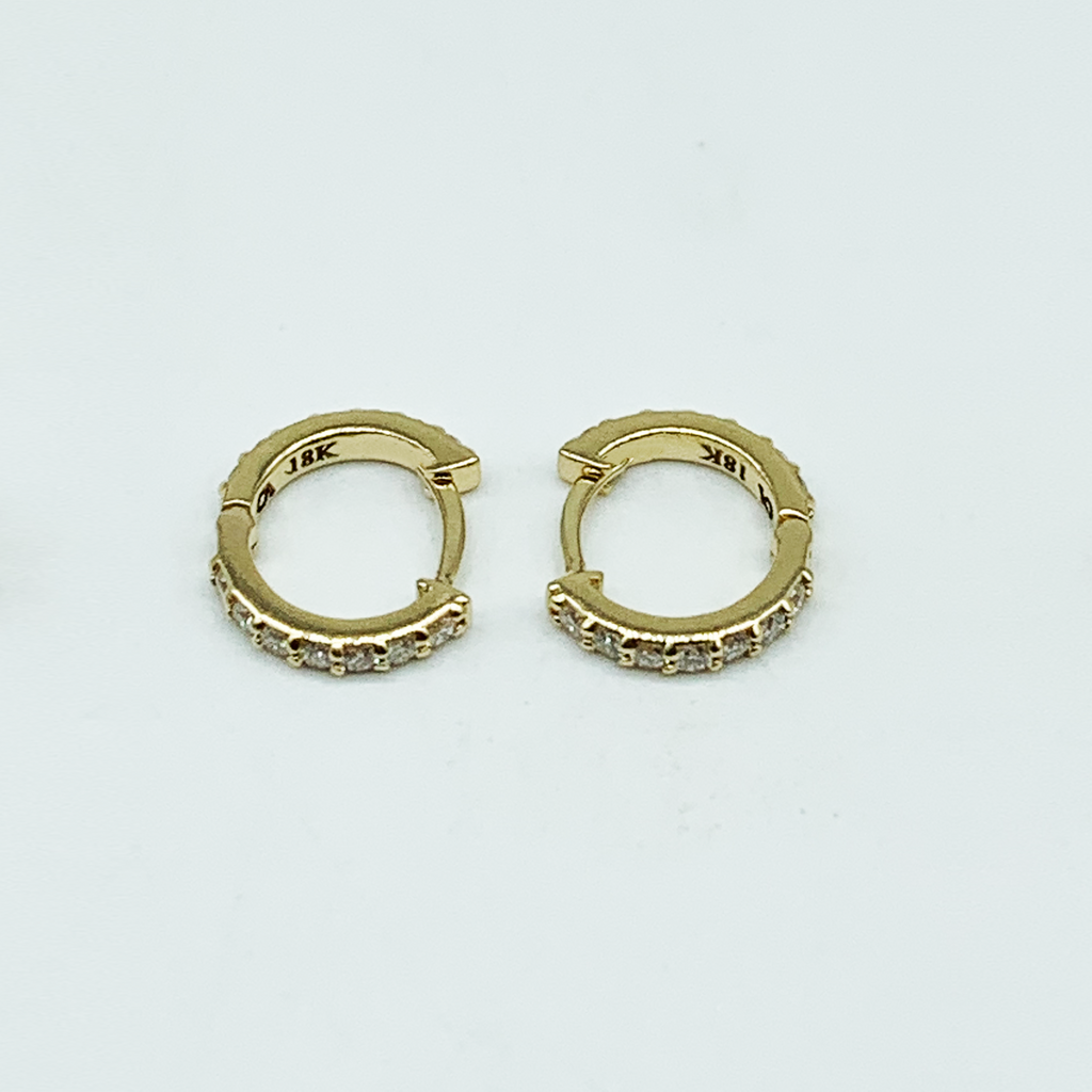 CA 18 Karat Yellow Gold and Diamond