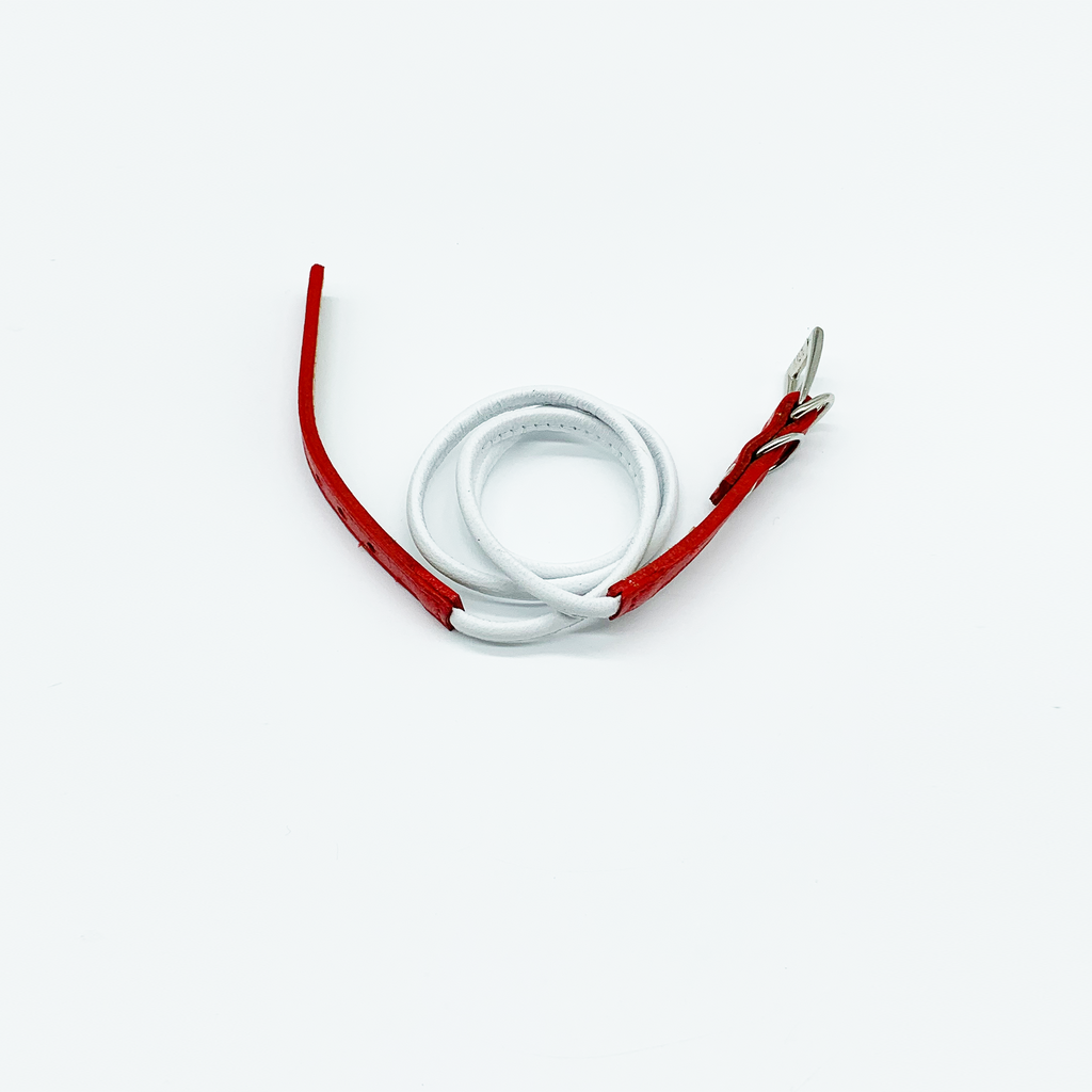 Christopher Augmon Amazon Red and White Wrist Wrap