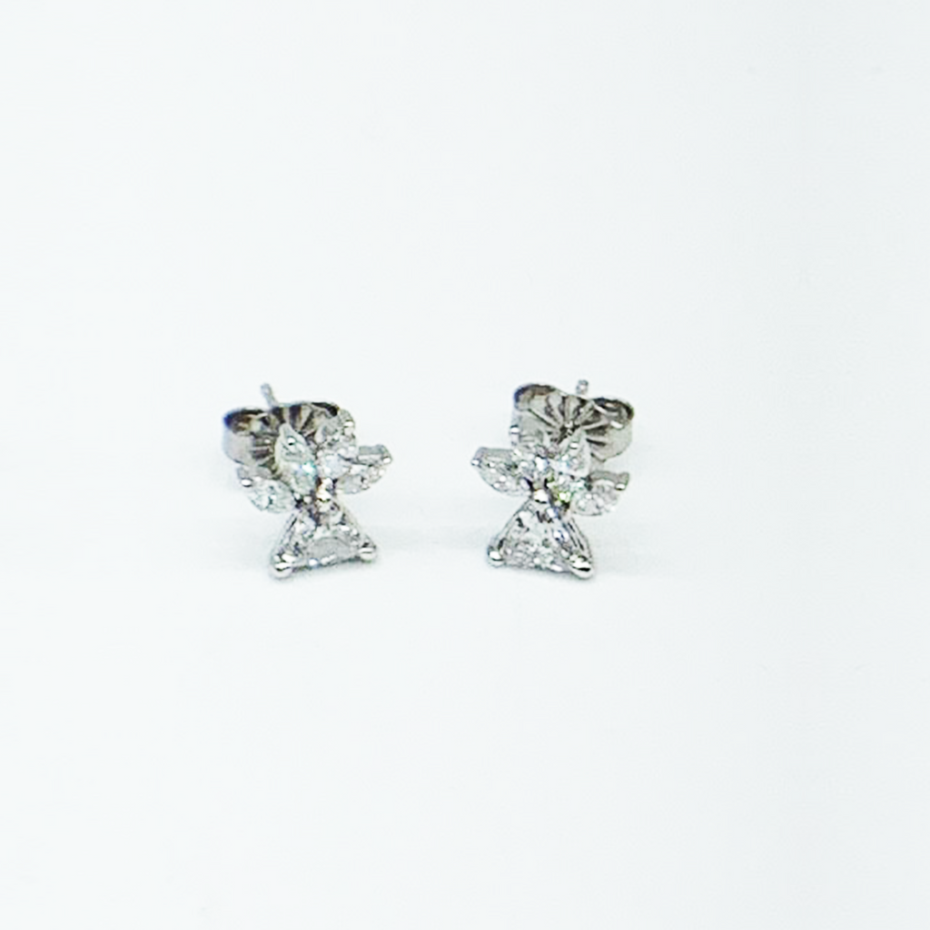 CA 18 Karat White Gold and Diamond