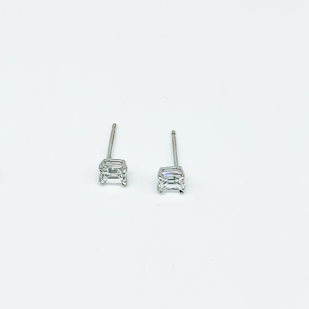 CA 18 Karat White Gold and Diamond