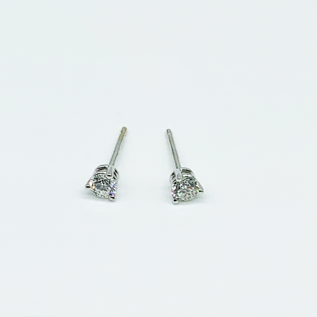CA 18 Karat White Gold and Diamond
