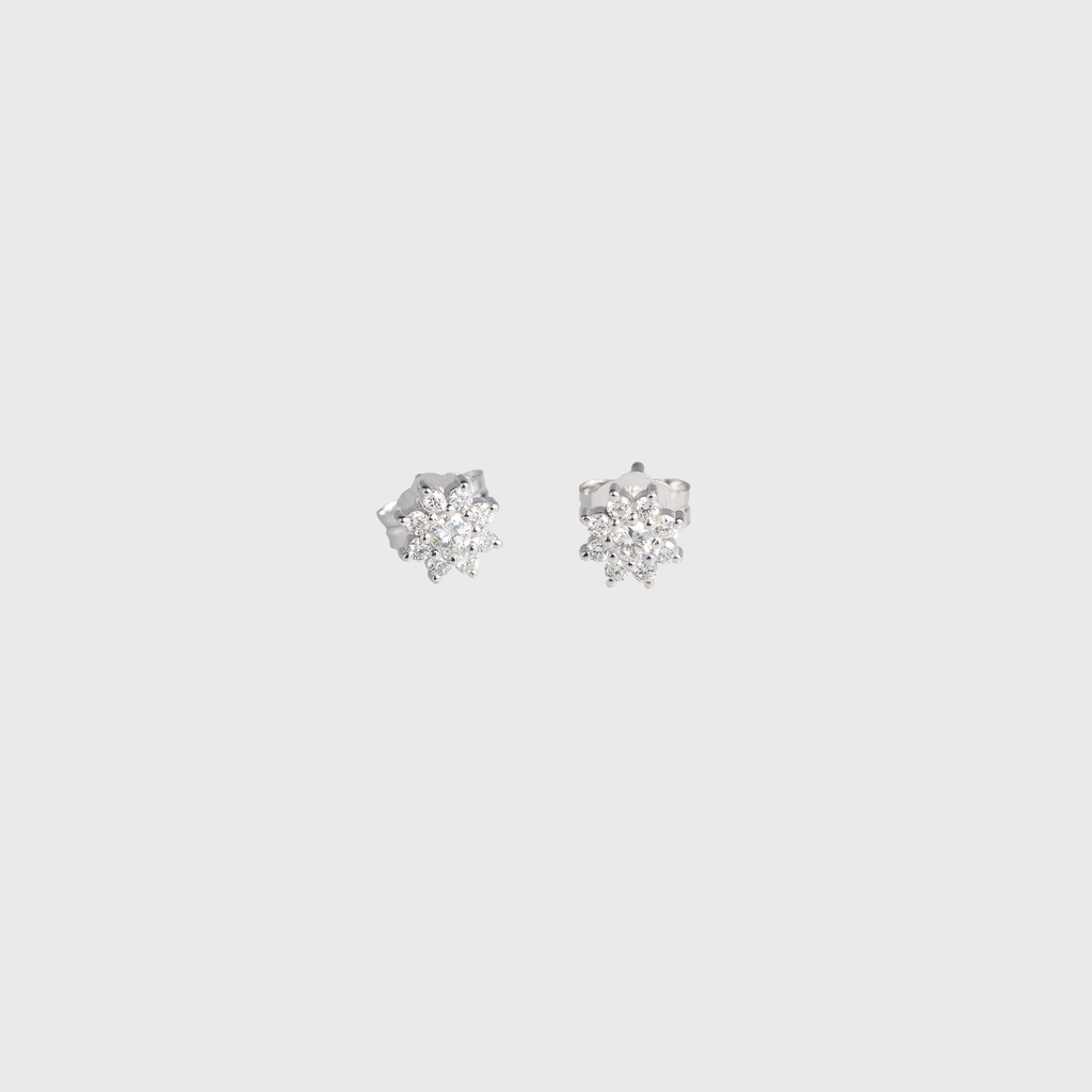 CA 18 Karat White Gold and Diamond