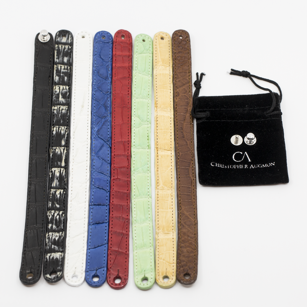 CA Christopher Augmon Alligator Cigar Custom Bracelets