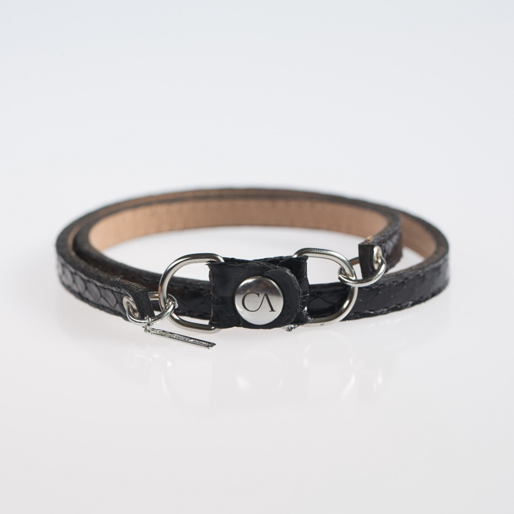 Christopher Augmon Amazon Black Python Wrist Wrap