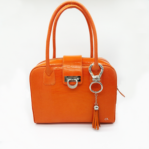 CA Stacie Custom Mandarin Lizard Handbag