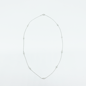 CA Christopher Augmon Nine (Inspired) Akoya Pearl White Gold Necklace