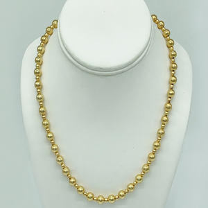 14k Gold Beaded 18" Necklace