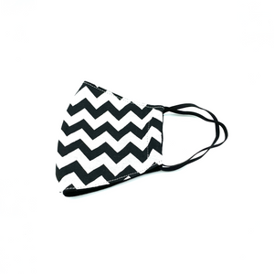 Christopher Augmon CA Black and White  2 Tone Zig Zag Equality Mask (any 4 100% cotton mask for $100; specify type in special instruction)