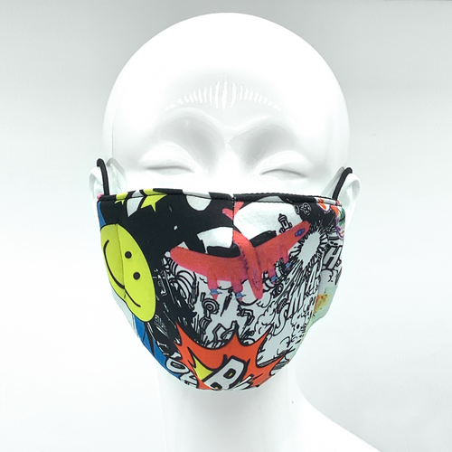Christopher Augmon CA Comic Mask (any 4 100% cotton mask for $100; specify type in special instruction)