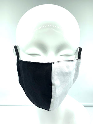 Christopher Augmon CA Equality Black and White Mask (any 4 100% cotton mask for $100; specify type in special instruction)