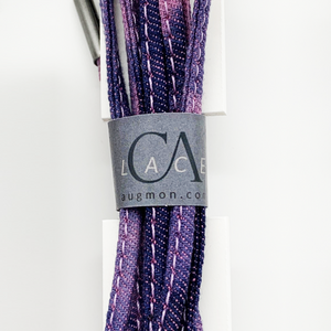 CA Lace “Purple Tie Dyed” Custom Quarter Shoe Laces quarter