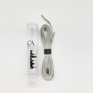 CA Lace “Genesis White Mamba” Custom White Authentic Python Hand Crafted Shoe Laces