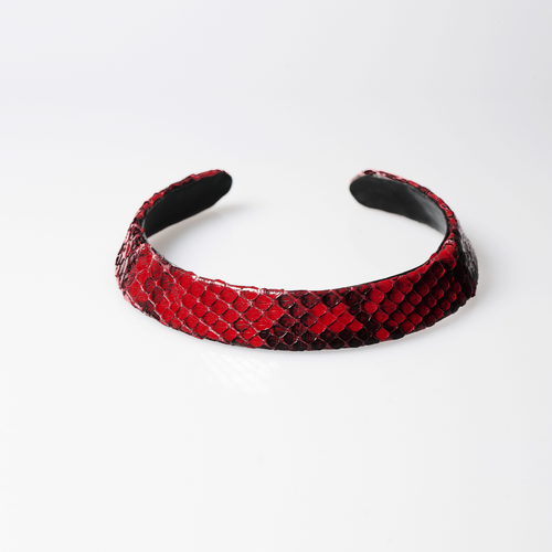 Christopher Augmon Zambezi Red/Black Natural Python Choker