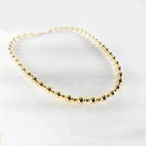 14k Gold Beaded 18" Necklace