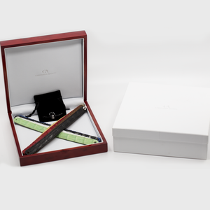18k Alligator Cigar Custom Bracelets Gift Box Set