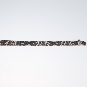 Christopher Augmon Python Exotic Nile Gunmetal Studded Adjustable Choker
